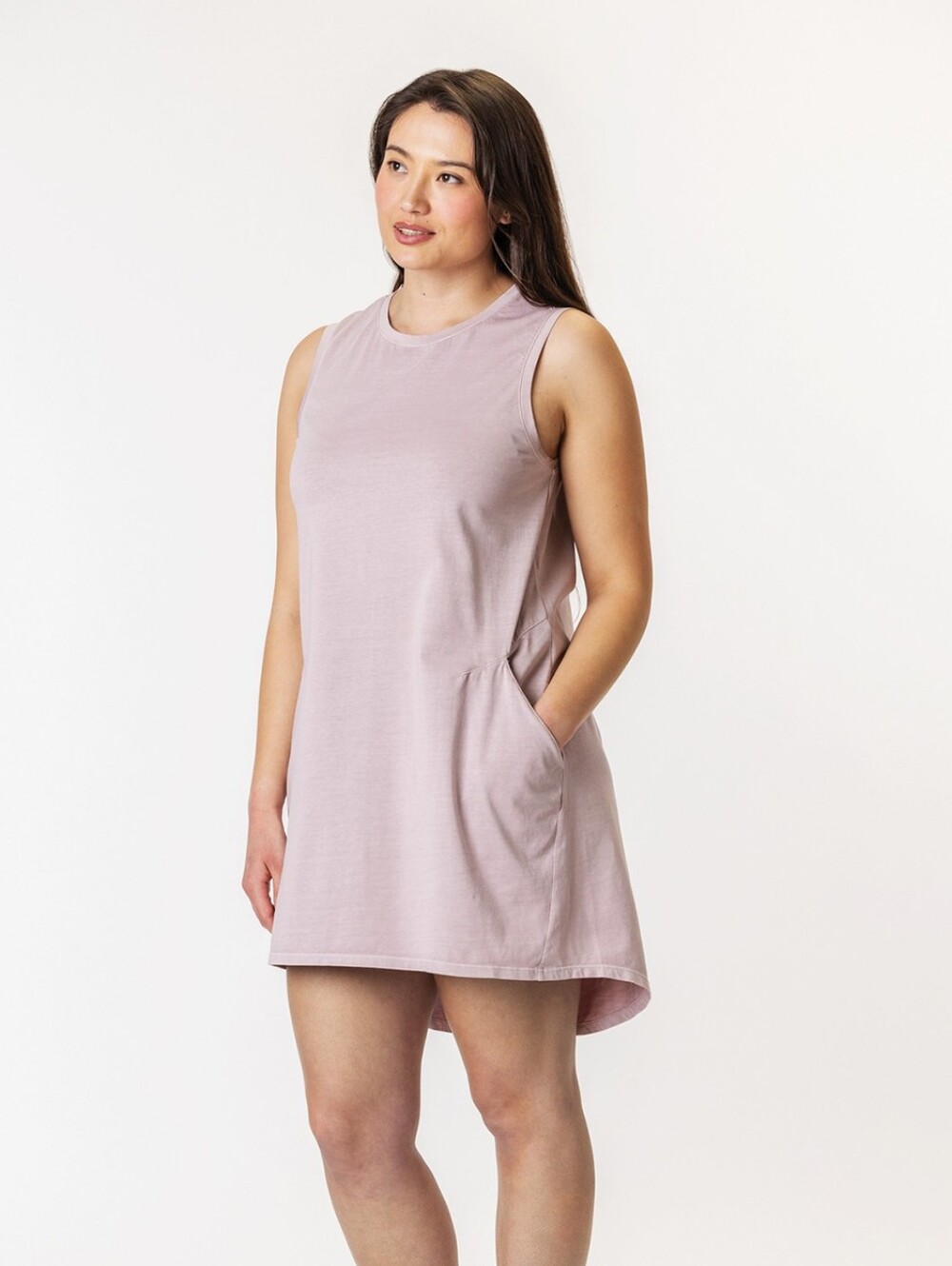 Maggie's Organics Hi-low Dress Lavender